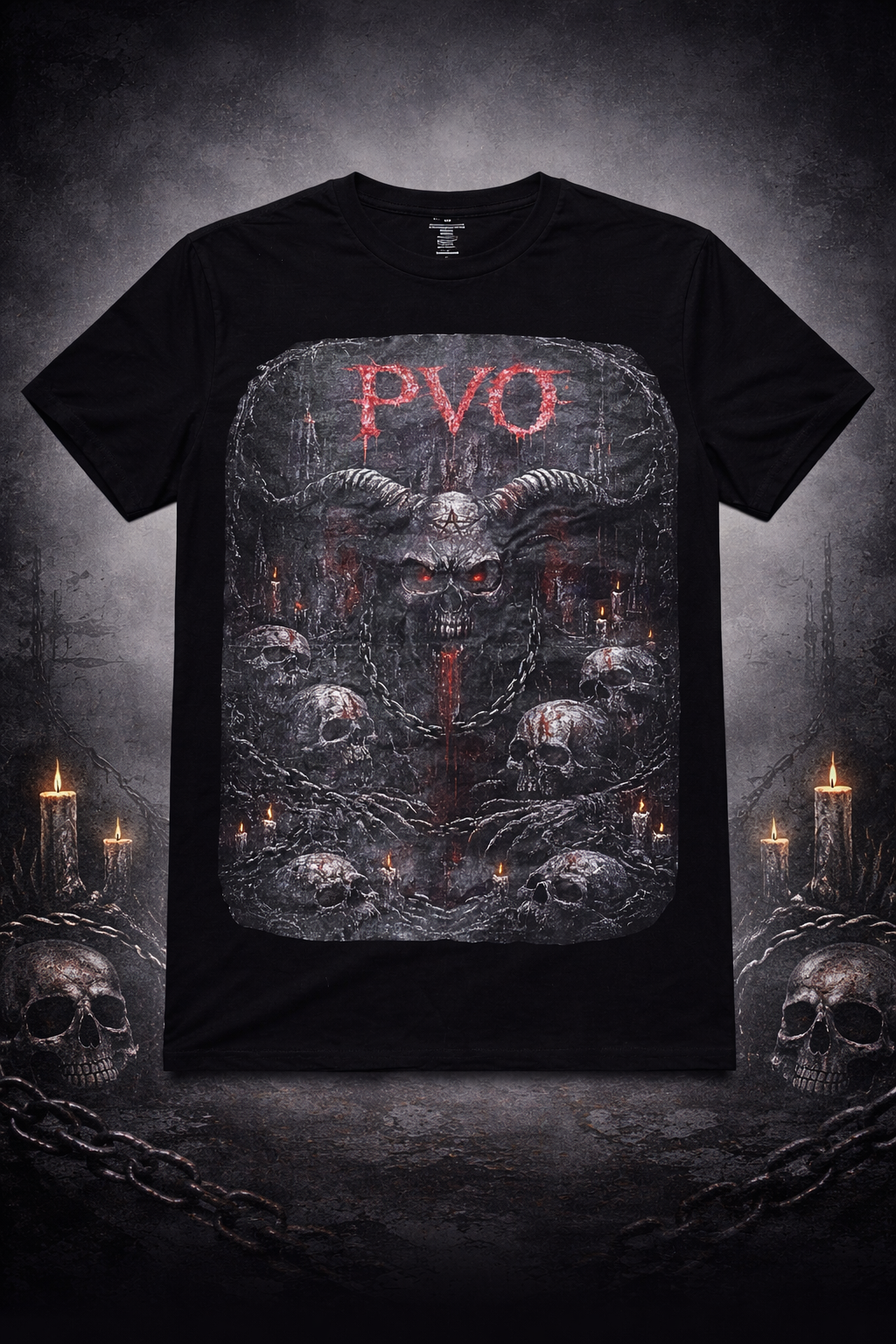 P.V.O Hellbound Skull Tee