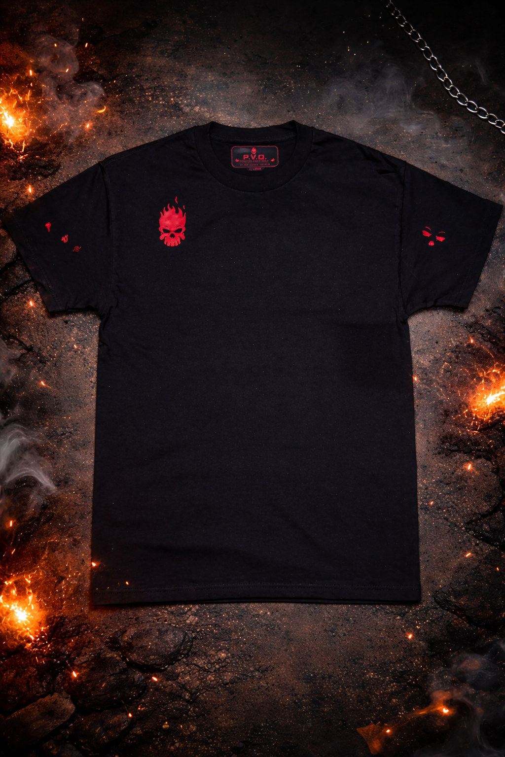 P.V.O Crimson Skull Tee